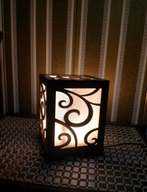 3D Wooden Table Lamp