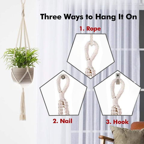 Stylish Rope Plant Hanging Macrame