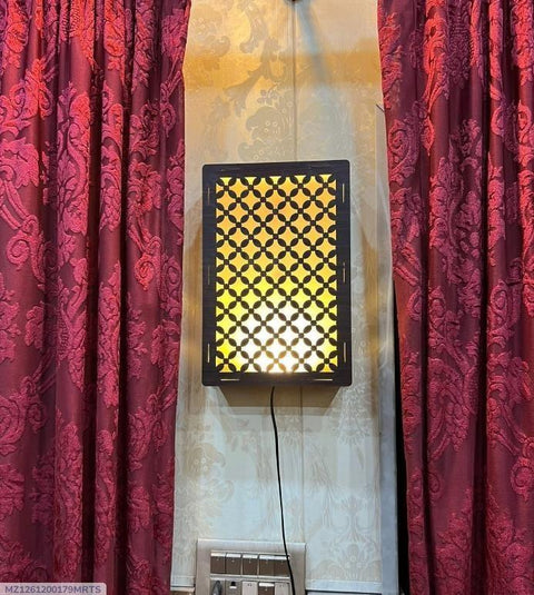 Laser Cut Wooden Wall Sconce