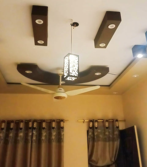 Laser-Cut Wooden Pendant Lamp