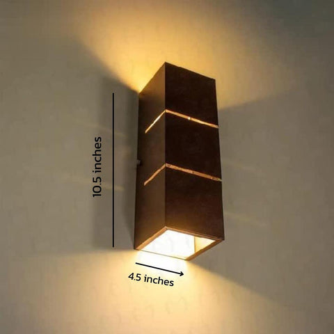 Wooden Wall Light for Bedroom, Hallway, or Living Room