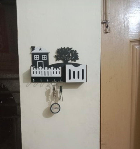 Wooden Key and Mobile Holder